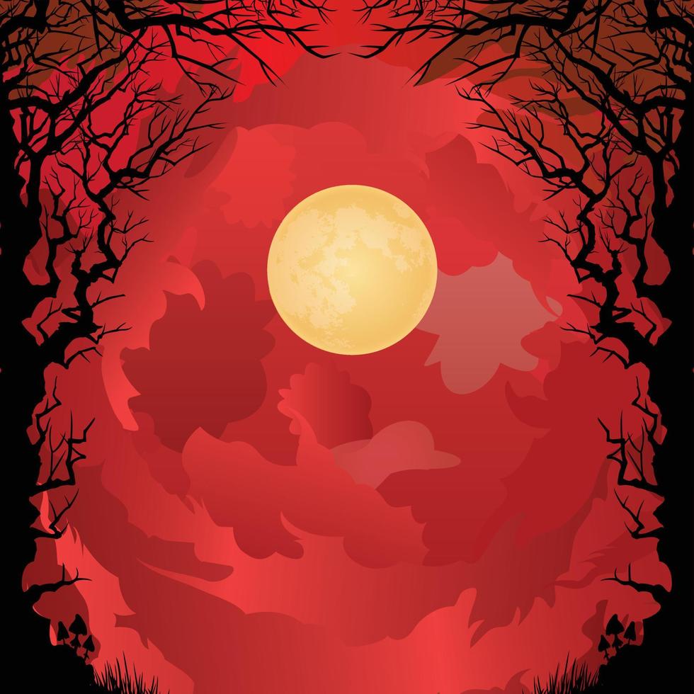 Blood Moon Vector Art, Icons, and Graphics for Free Download