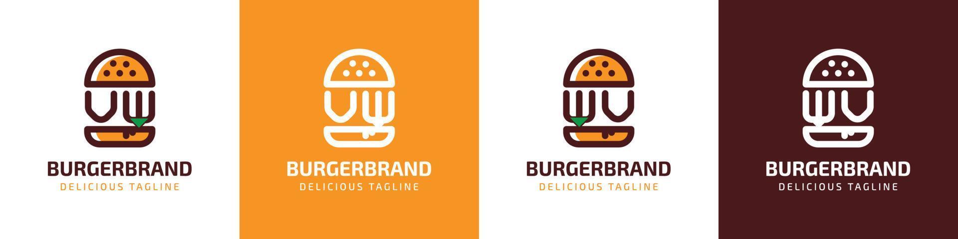 letra vw y Virginia Occidental hamburguesa logo, adecuado para ninguna negocio relacionado a hamburguesa con vw o Virginia Occidental iniciales. vector