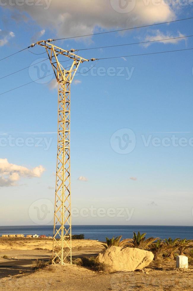 Electrical power pylons photo