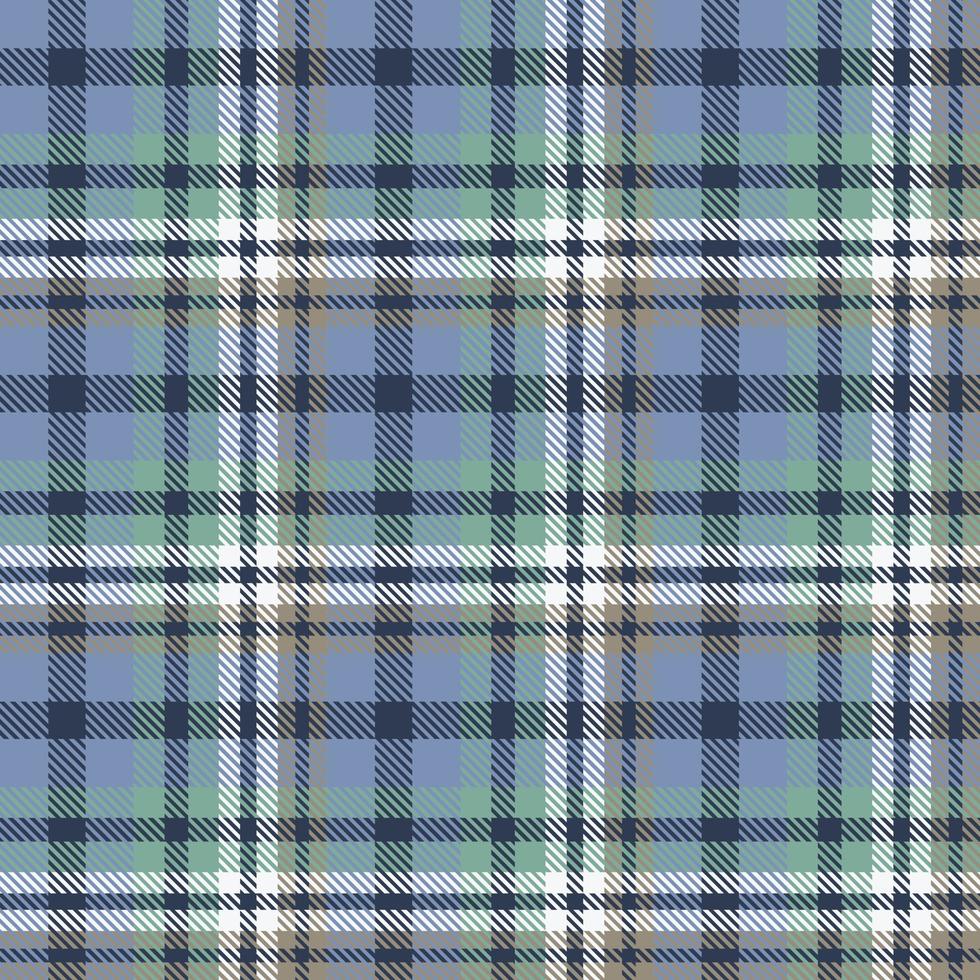 plaid pattern seamless textile is woven in a simple twill, two over two under the warp, advancing one thread at each pass. vector