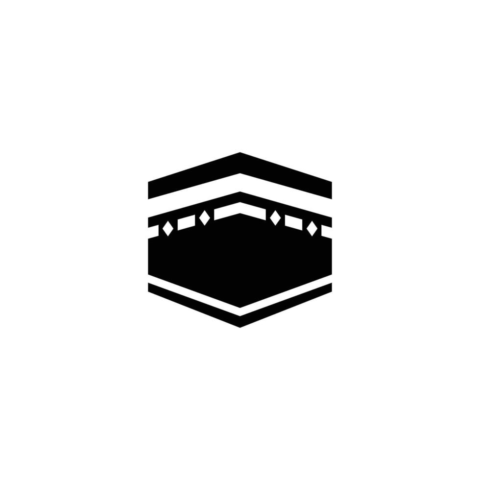 Kaaba simple flat icon vector illustration