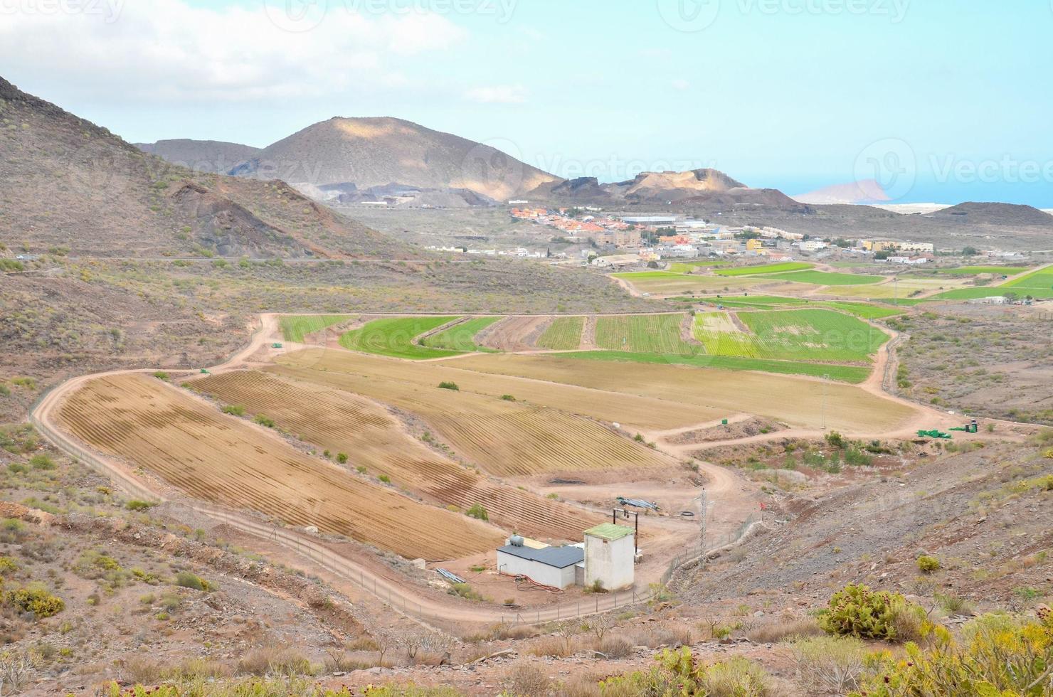 Scenic mountain landscape photo