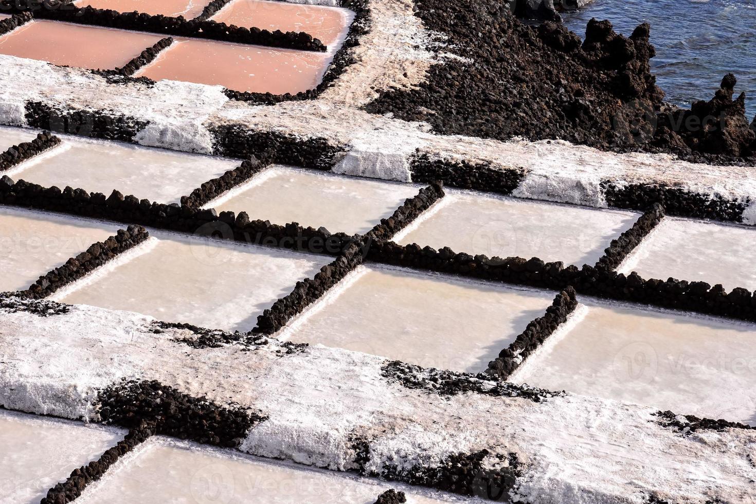 Salt flats in Spain photo