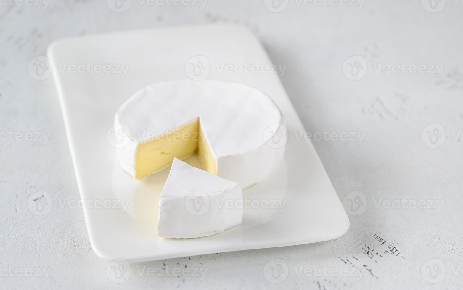 Camembert cheese wheel photo