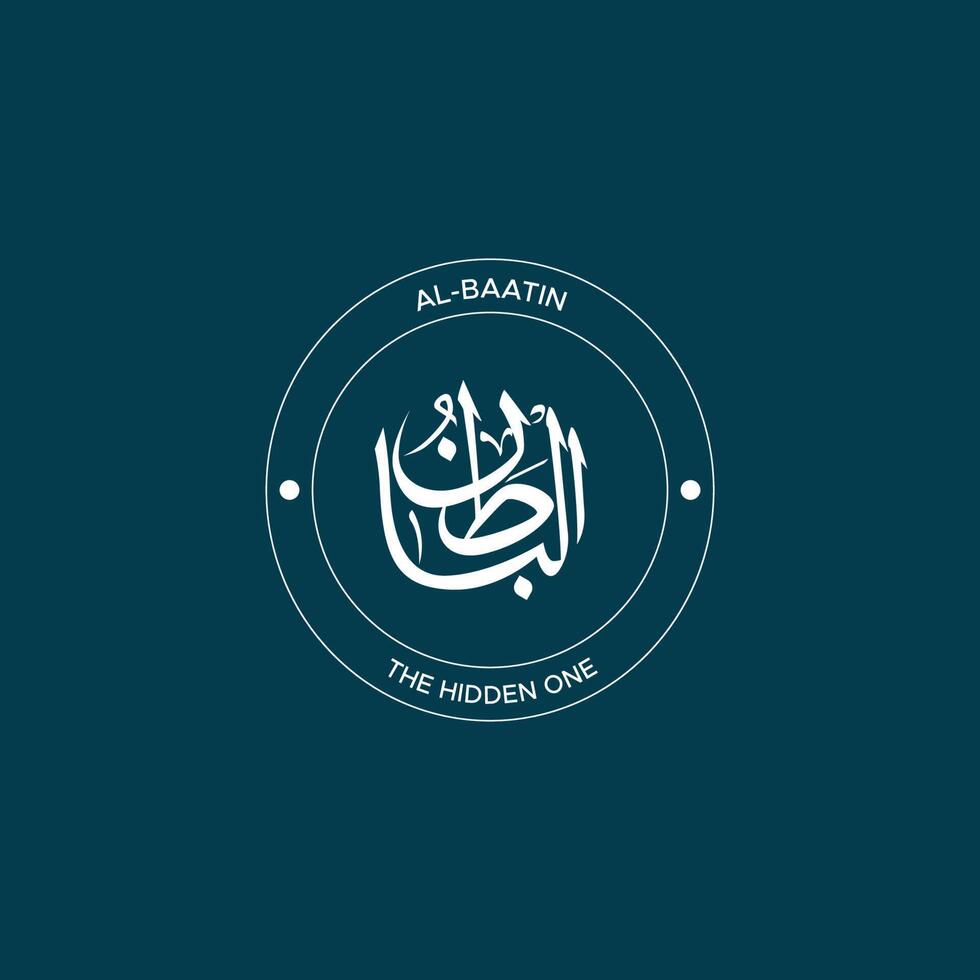 Allah's Name with meaning in Arabic Calligraphy Style 21577614 Vector