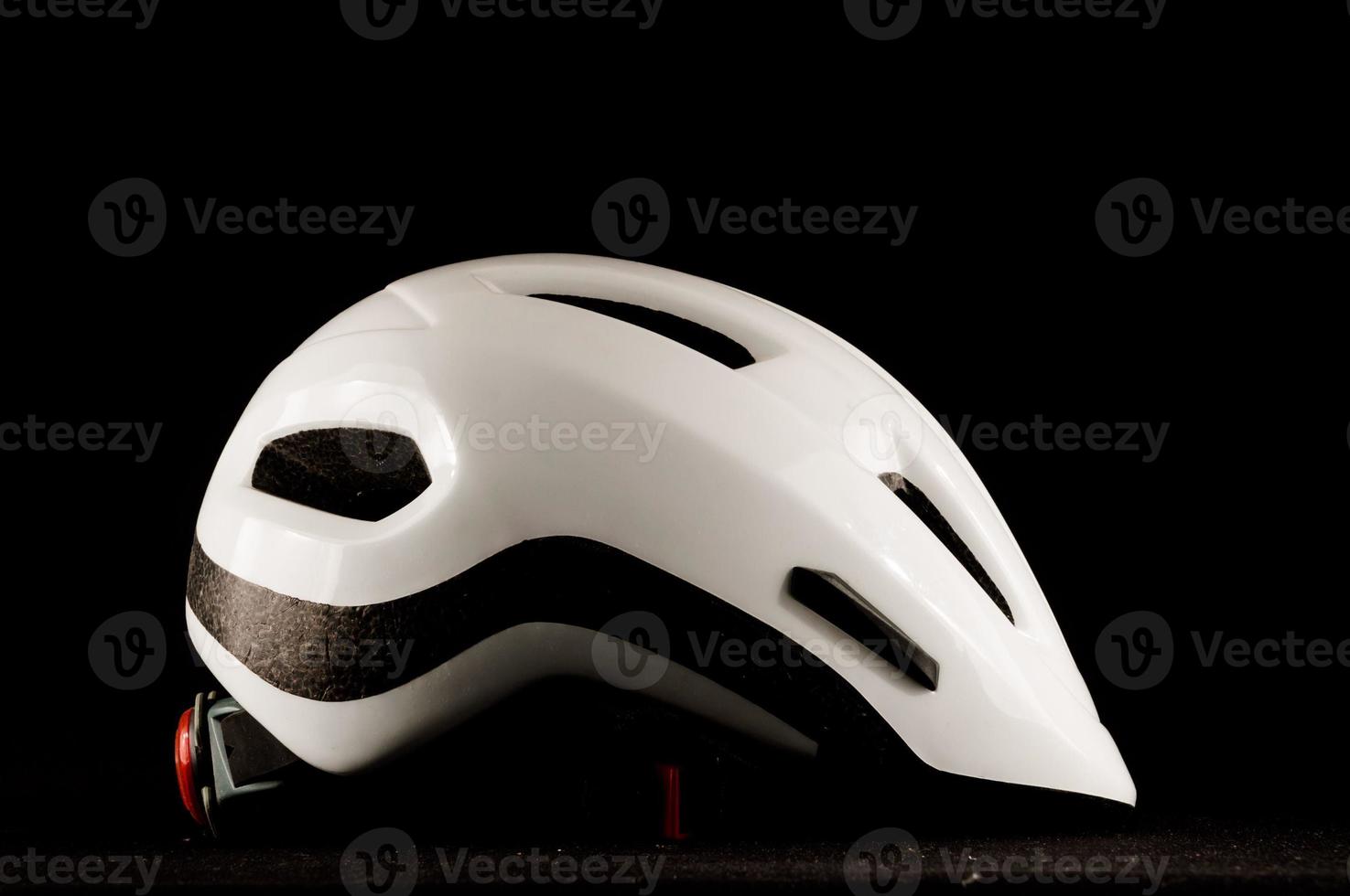 Helmet on dark background photo