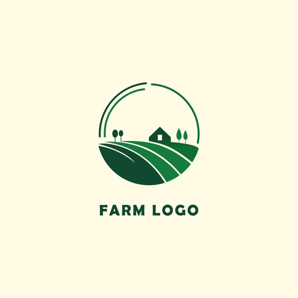 Farm logo design template. Agriculture vector icon. Farm logo concept