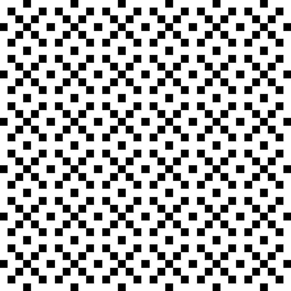 Seamless geometric pattern with black and white squares. Vector illustration.
