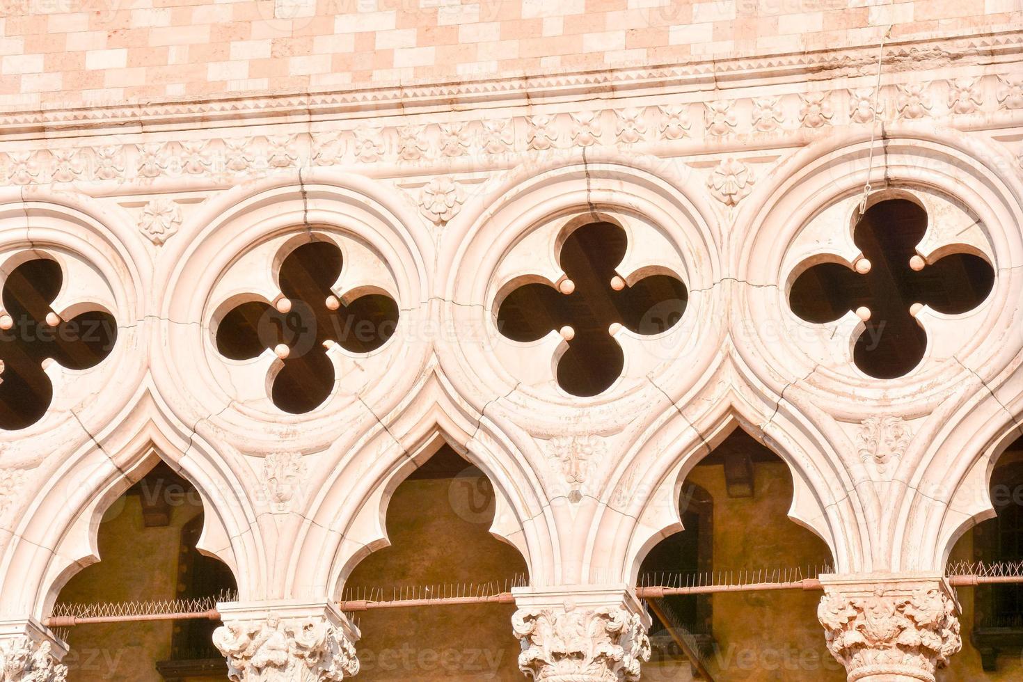 Doge's Palace pillars photo