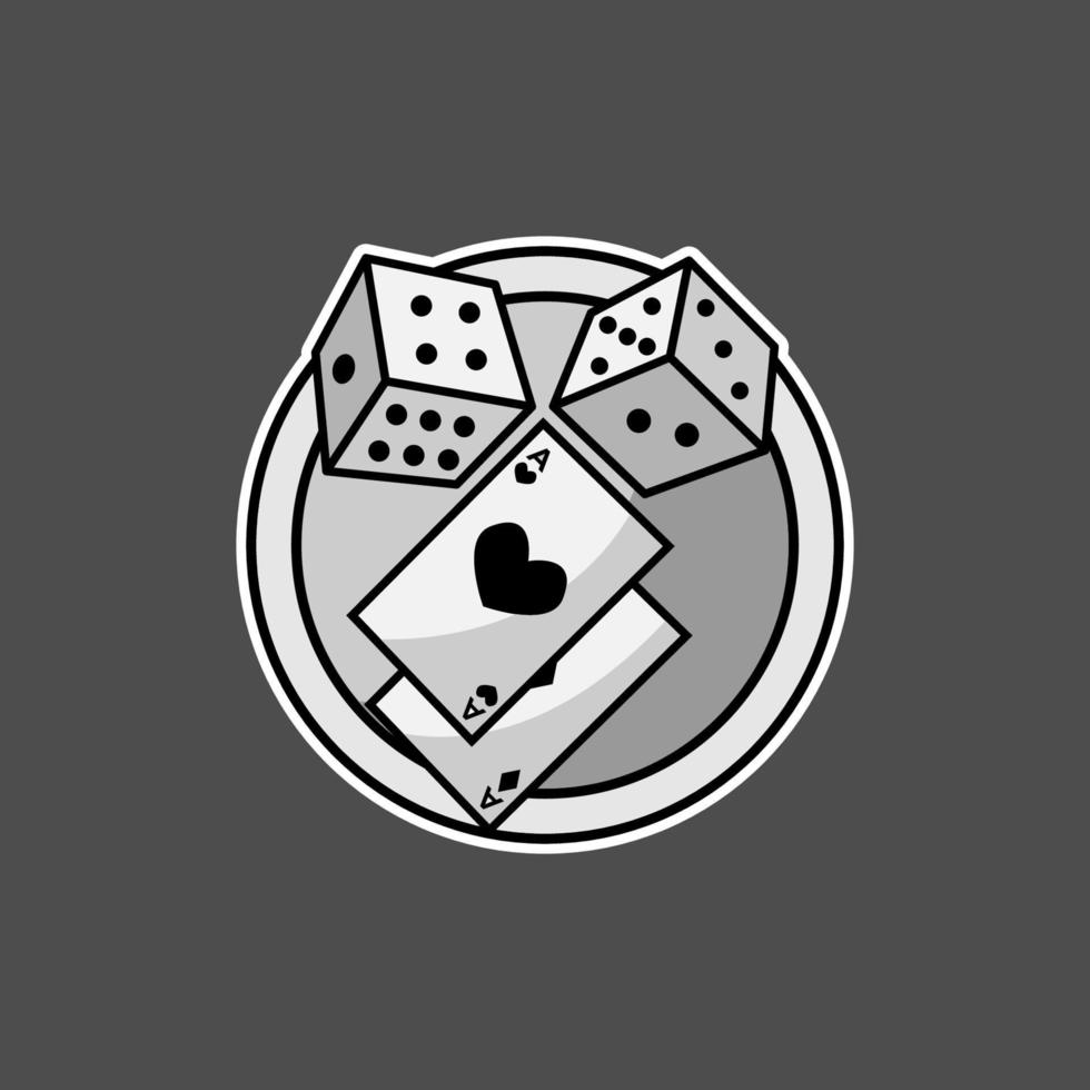 Dice and Ace Card vector