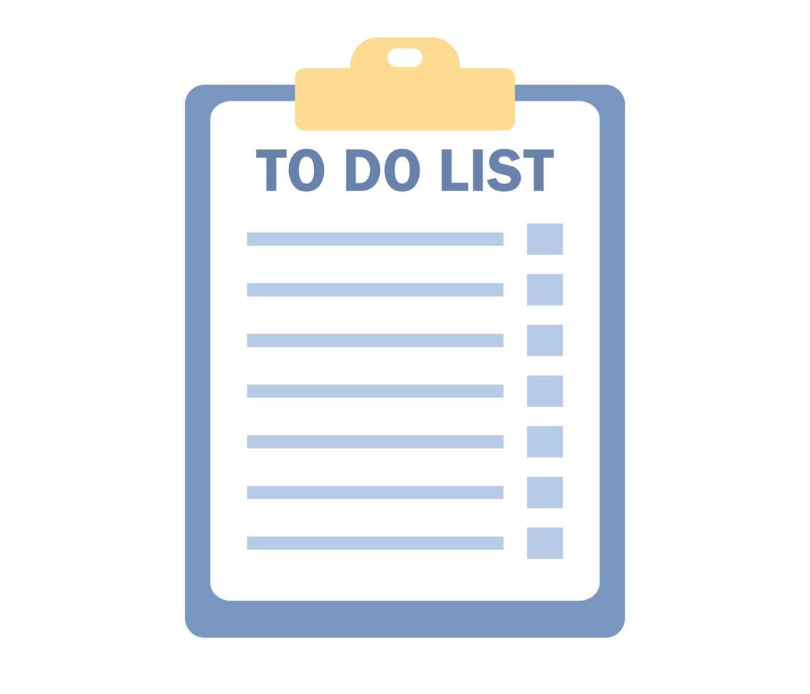 To do list icon. Checklist sign. Vector flat illustration