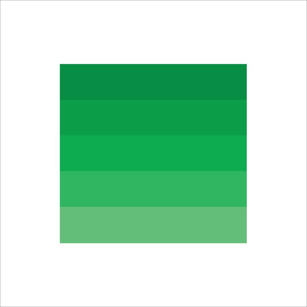 Green Gradation good for pallete colour vector