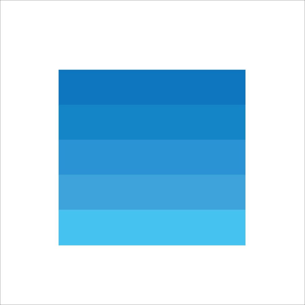 Blue Gradation good for pallete colour vector
