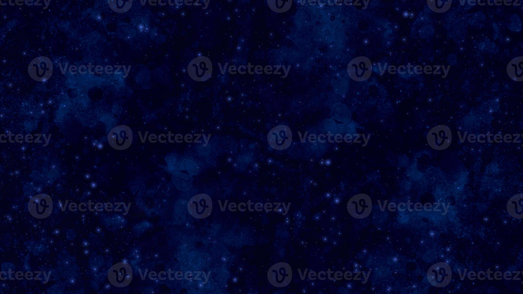 Artistic hand painted multi layered dark blue background. dark blue nebula sparkle light star universe in outer space horizontal galaxy on space. navy blue watercolor and paper texture. wash aqua photo