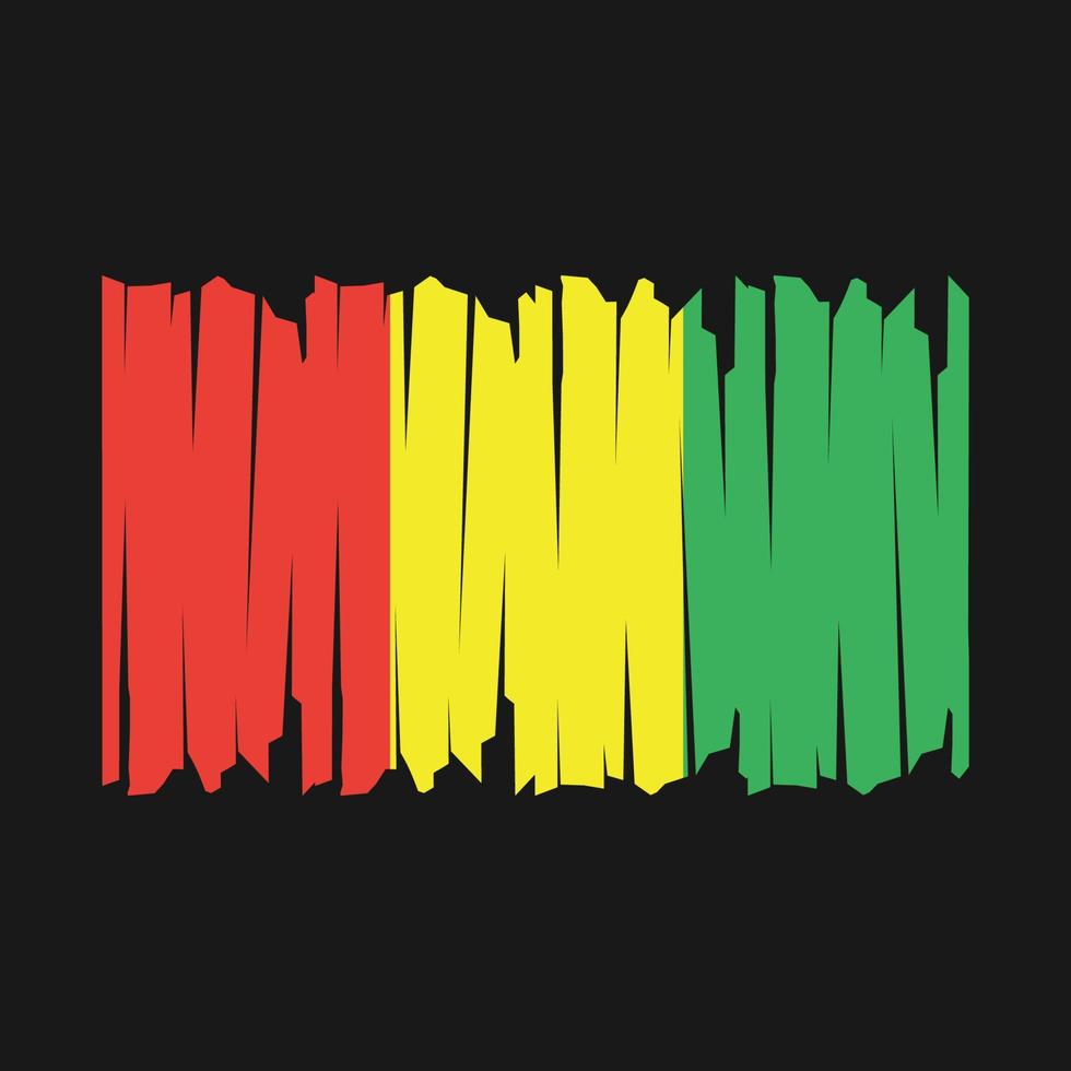 Guinea Flag Brush vector