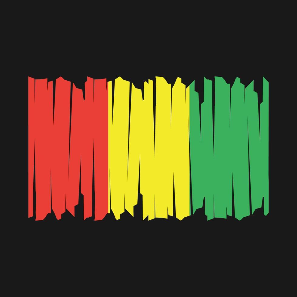 Guinea Flag Brush vector