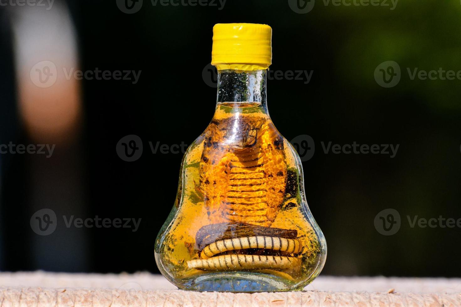 Clear glass bottle photo