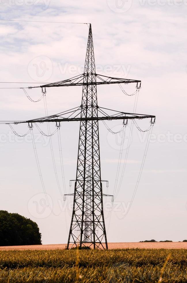 Electrical power pylons photo