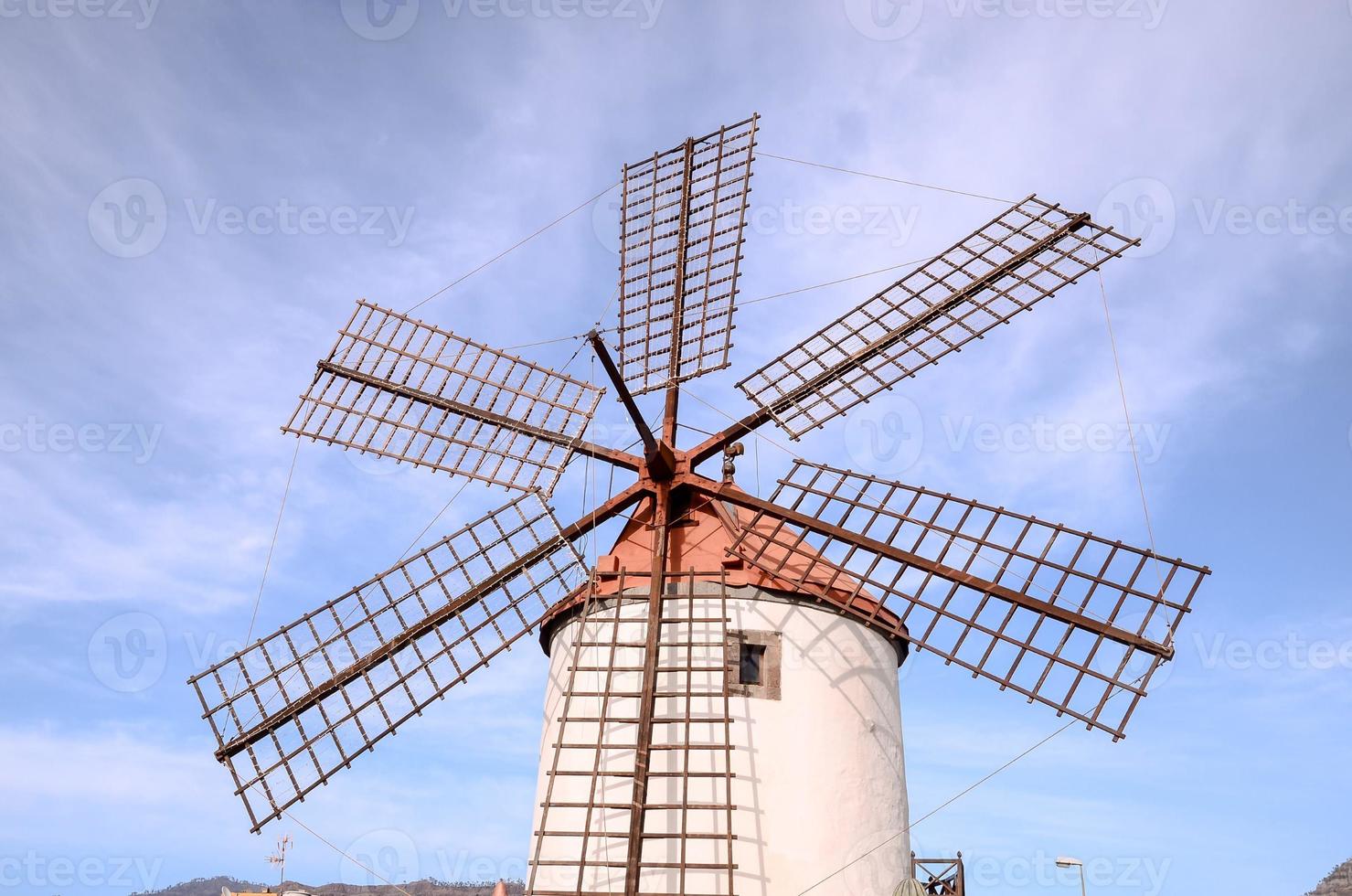 Old wind propeller photo
