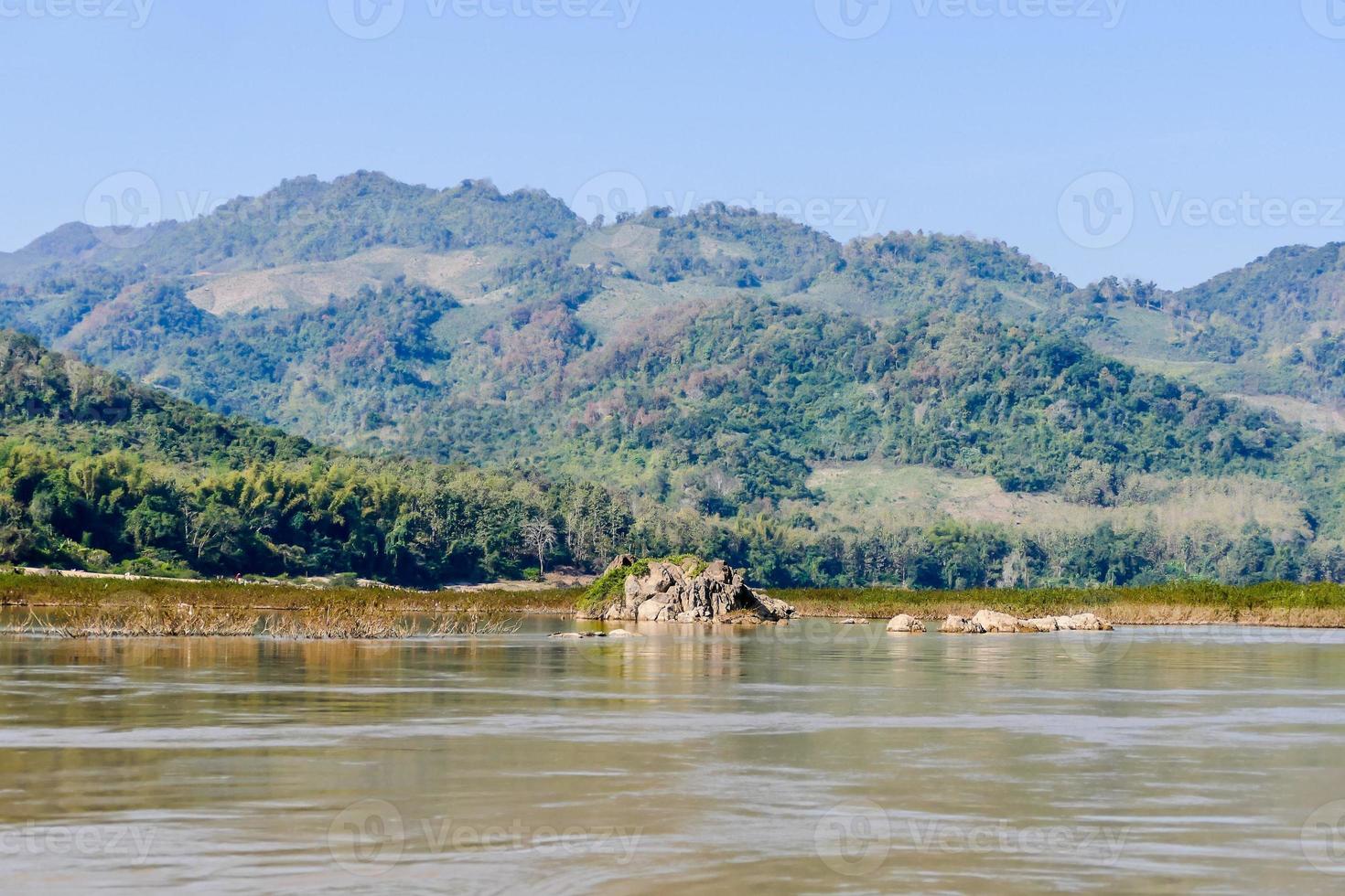 Scenic mountain landscape photo