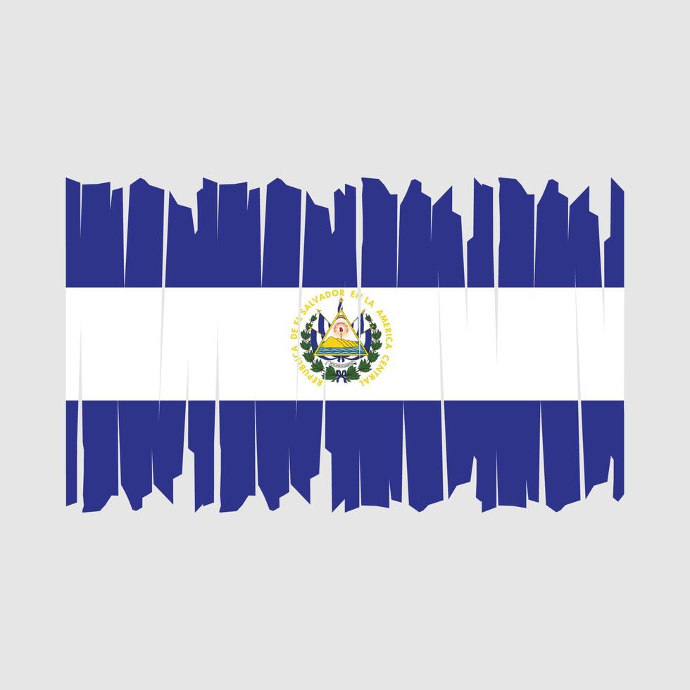 El Salvador Flag Brush vector