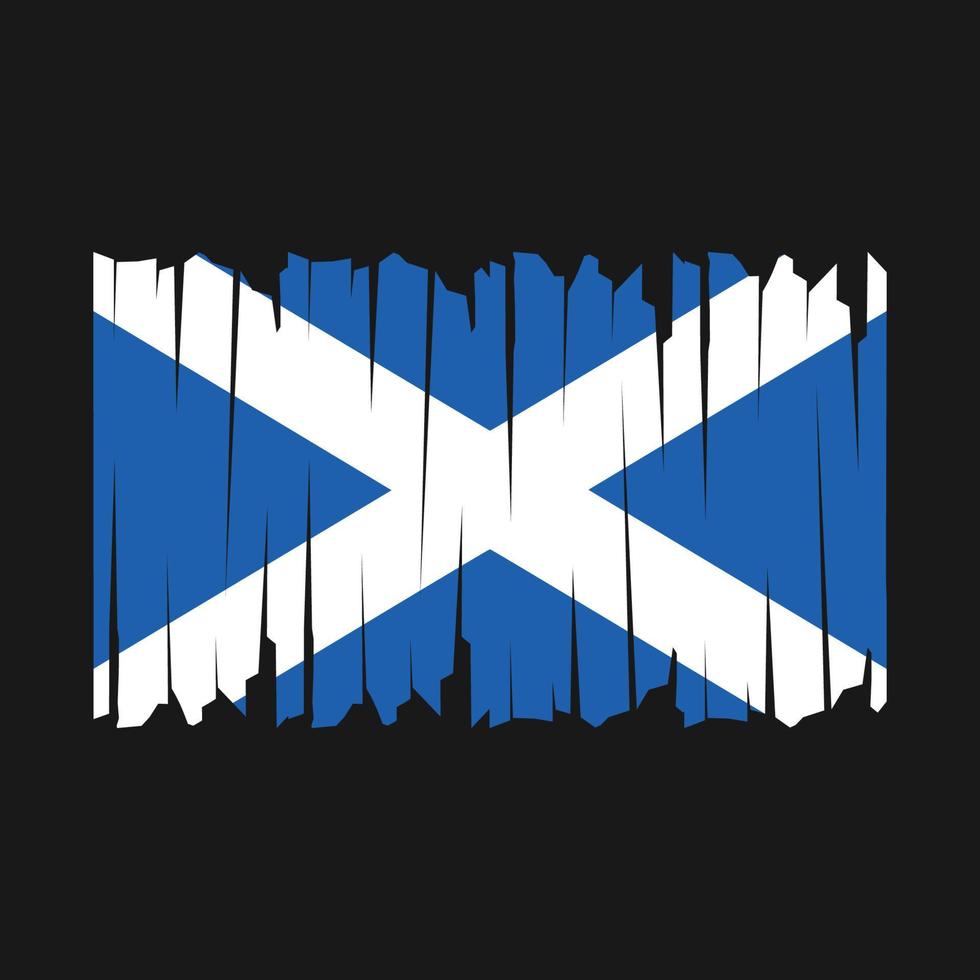 Scotland Flag Brush vector