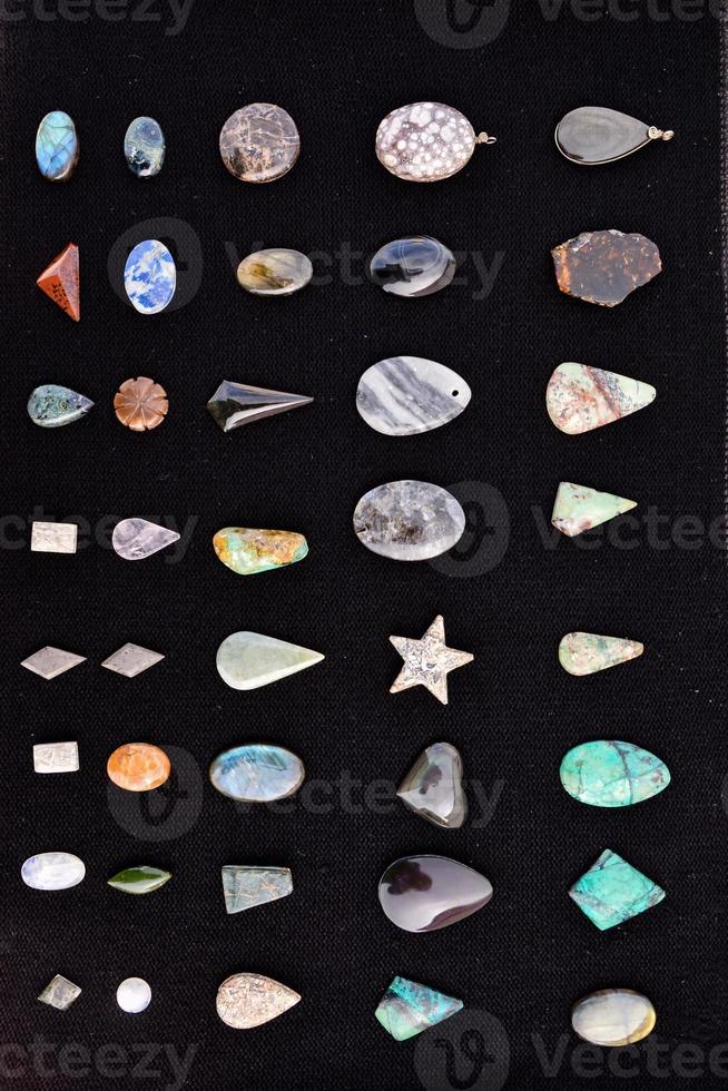 Gemstones for jewelry close-up photo