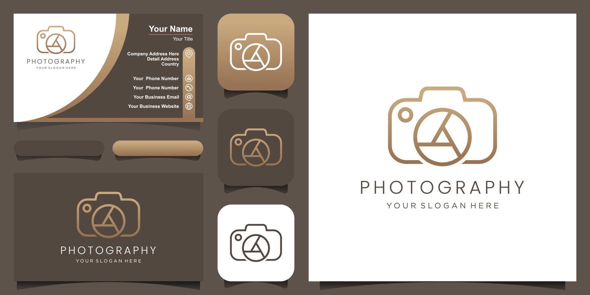 Abstract camera logo.Camera icon design silhouette in vector format