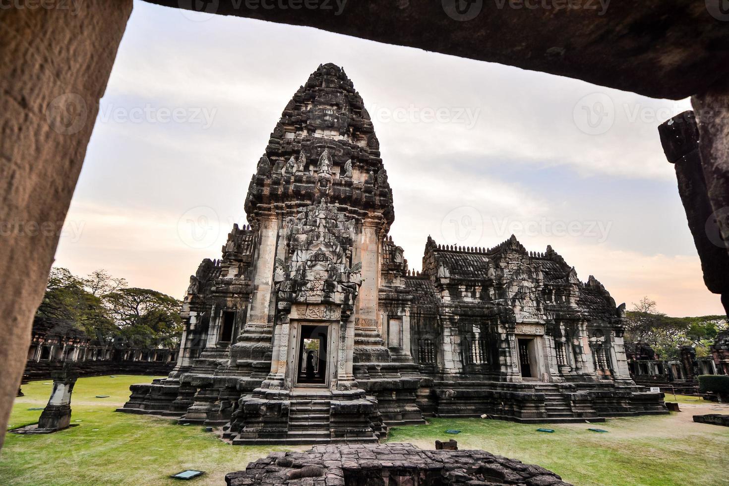 Ancient Buddhist temple in Asia photo