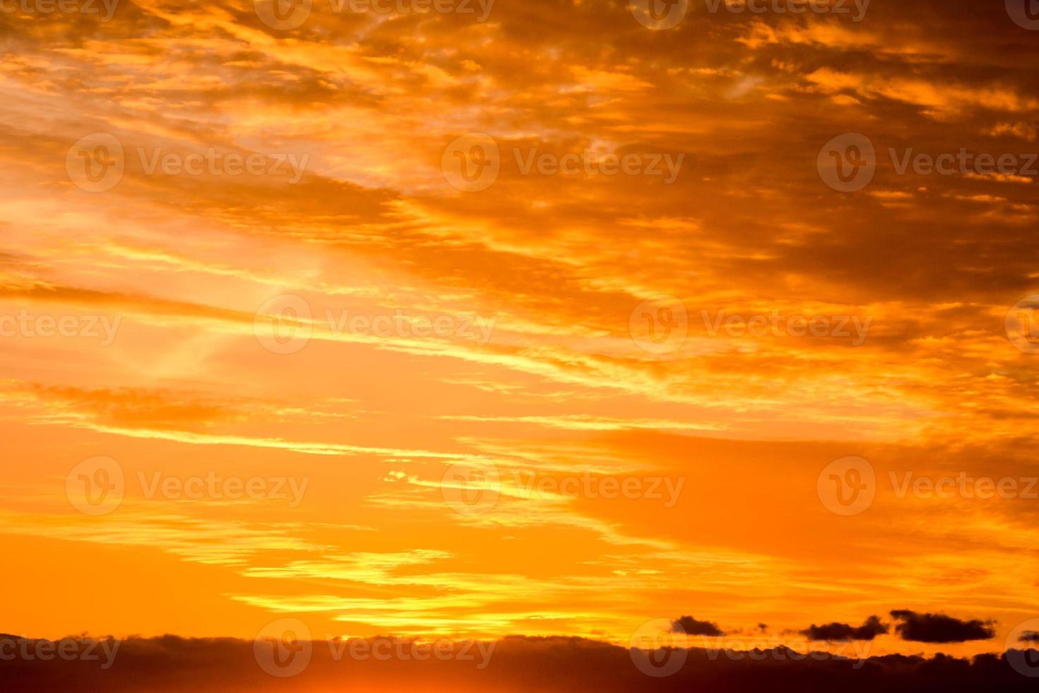 Colourful sunset sky photo