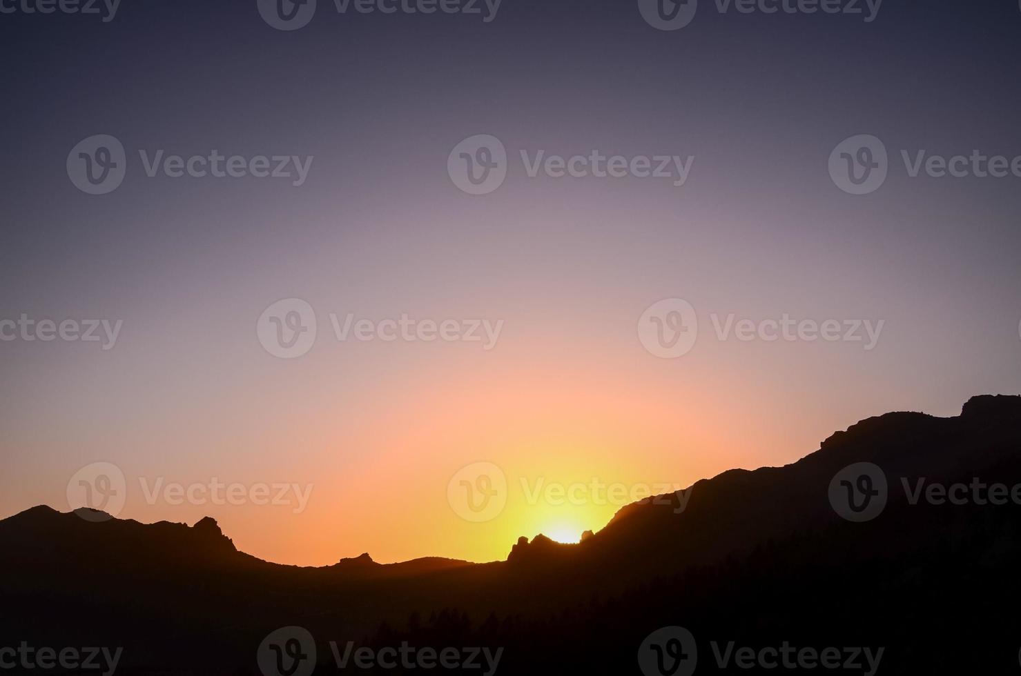 Beautiful sunset view photo