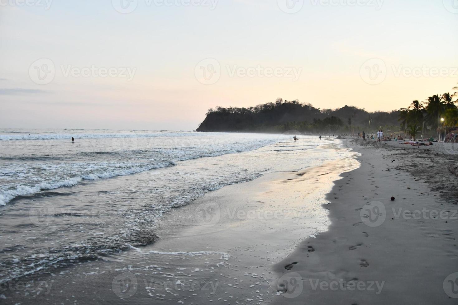 Sunset over the sea photo