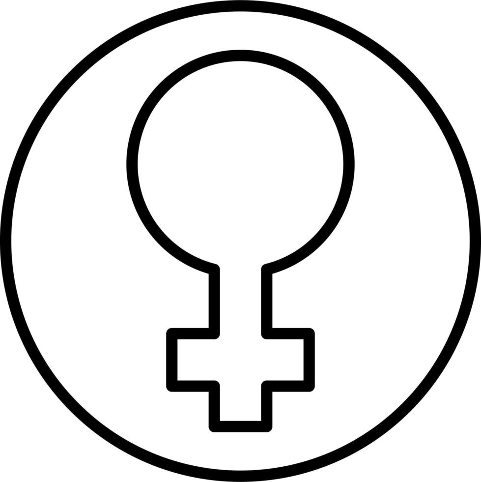 Female Symbol vector icon