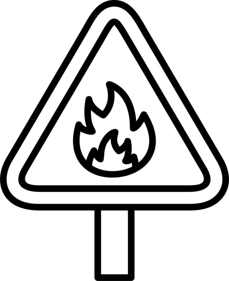 Flammable vector icon
