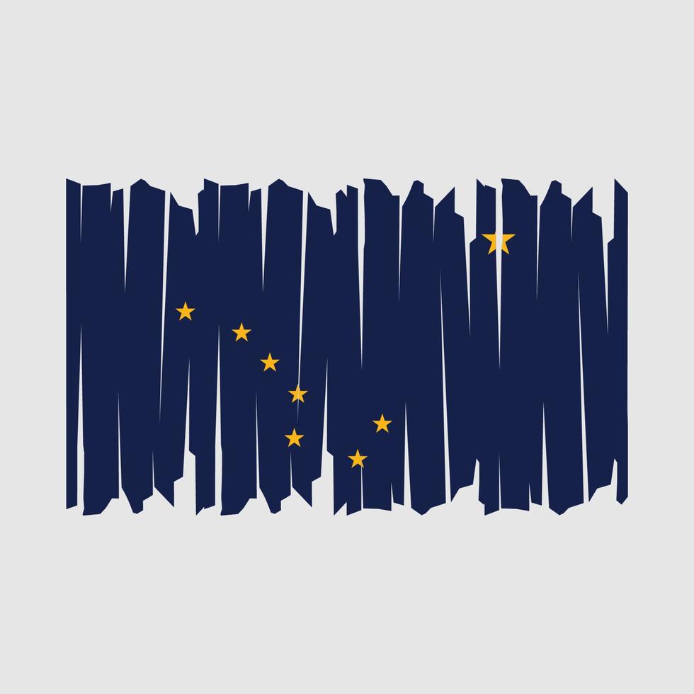 Alaska Flag Brush vector