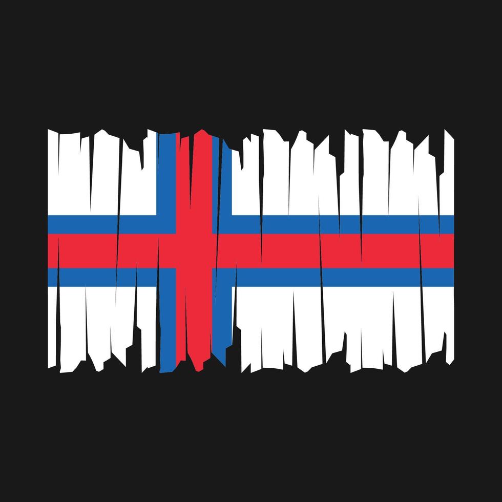 Faroe Islands Flag Brush vector