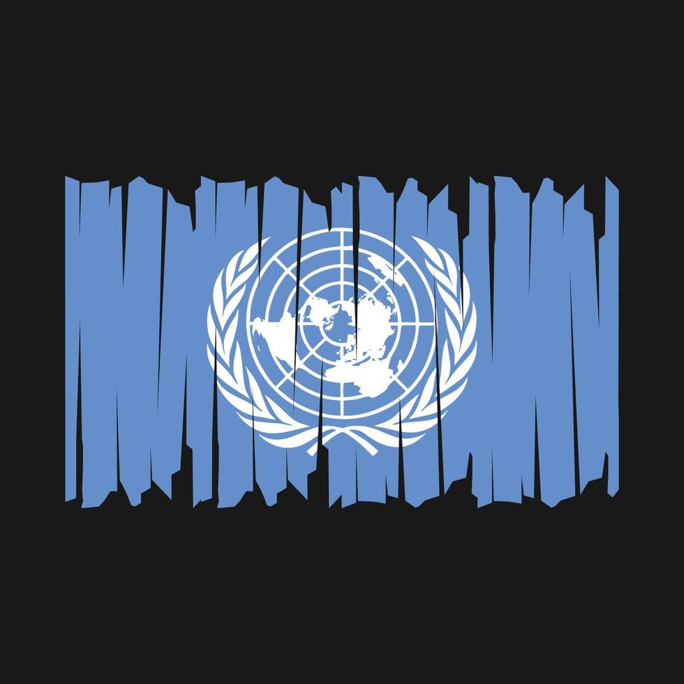 United Nations Flag Brush vector