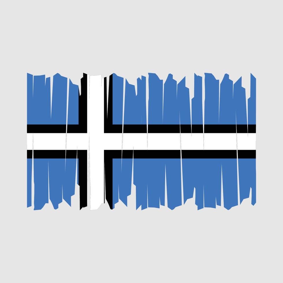 cepillo de bandera de Estonia vector