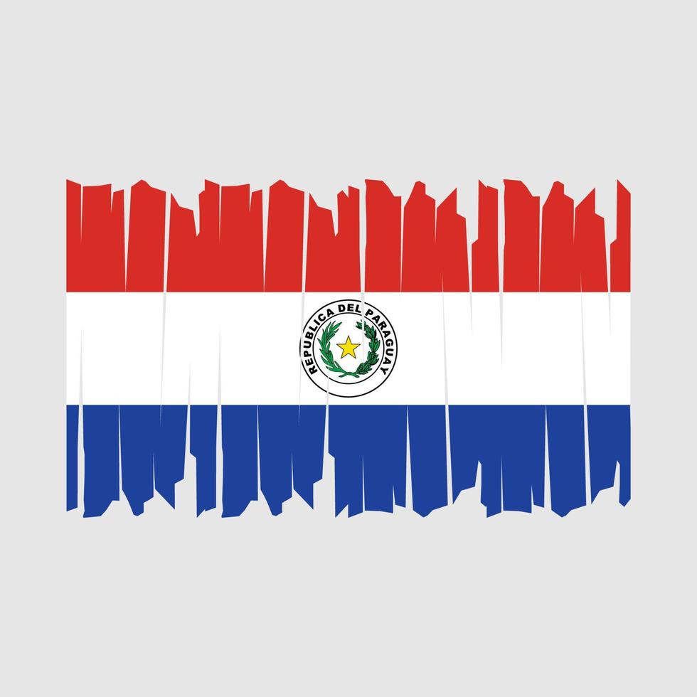 Paraguay Flag Brush vector