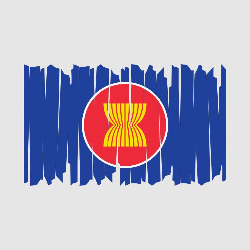 Asean Flag Brush vector