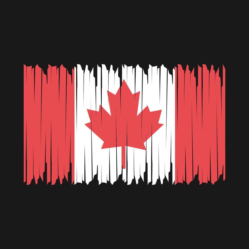Canada Flag Brush vector