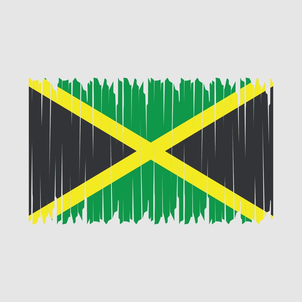 Jamaica Flag Brush vector