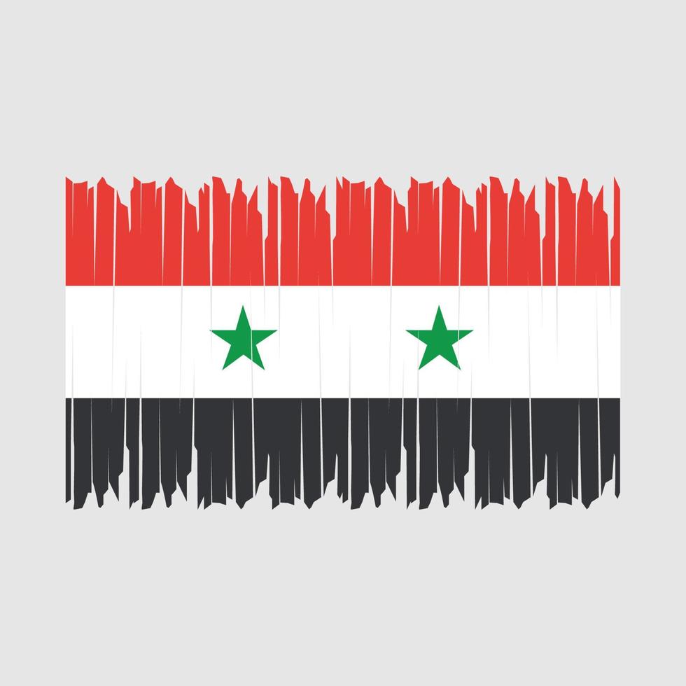 Syria Flag Brush vector