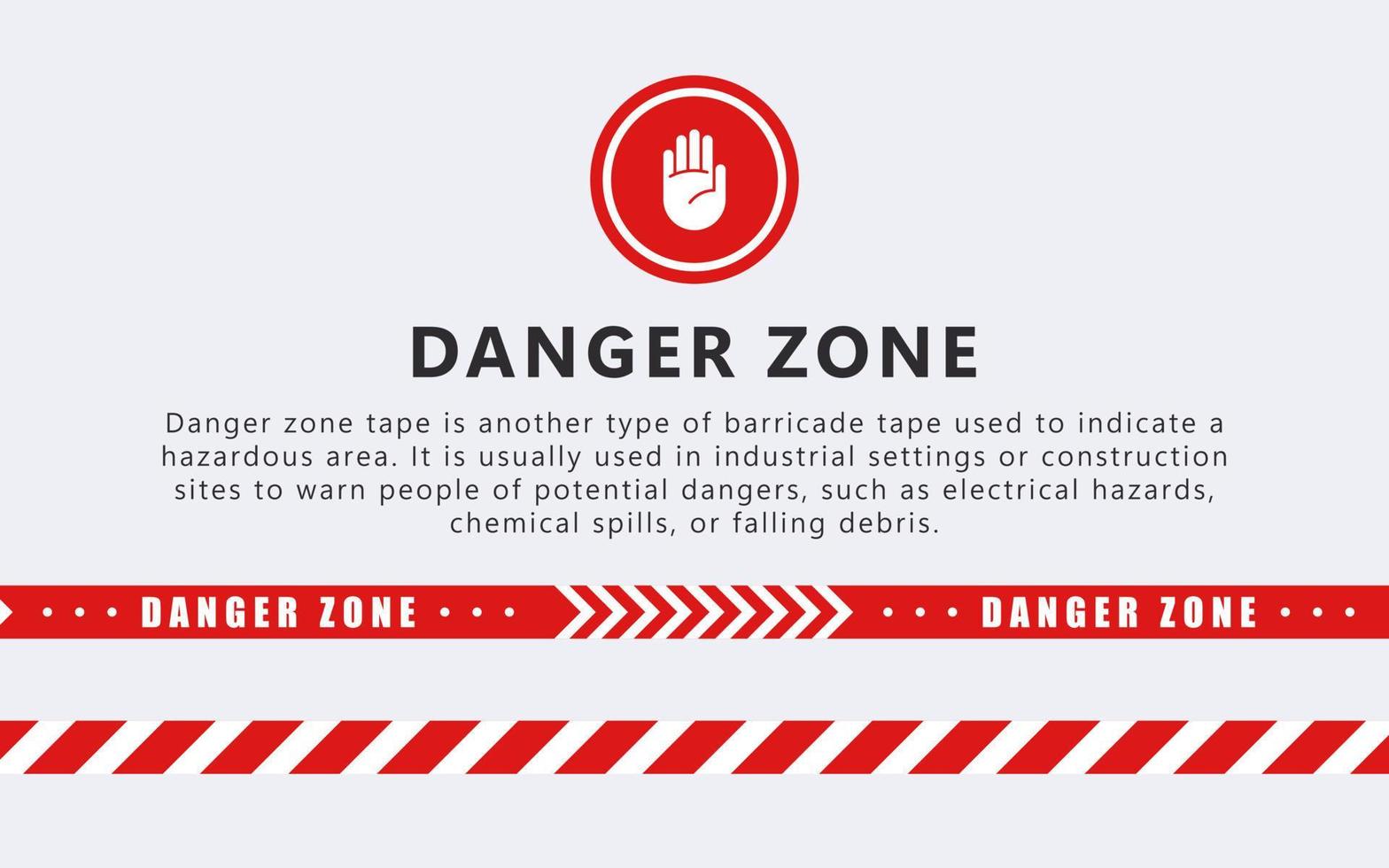 rojo advertencia cintas peligro zona. calificación cinta. barrera cinta. precaución cintas vector escalable gráficos