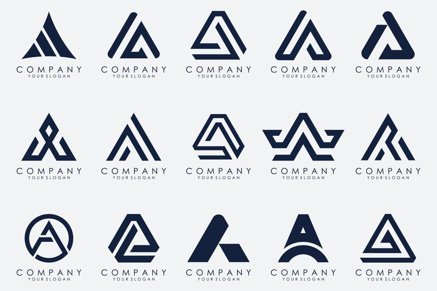 Letter A logo icon design template. vector