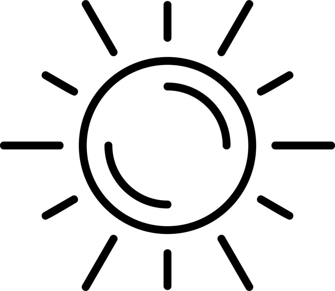 Sun vector icon