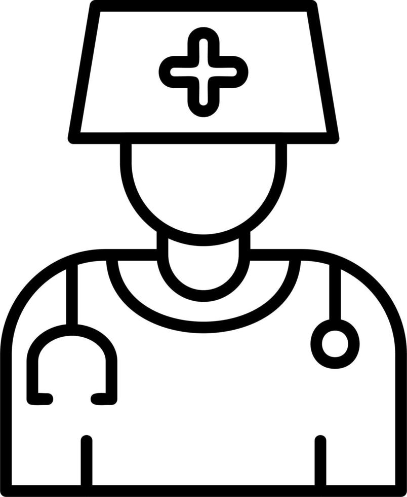 Lady Doctor vector icon