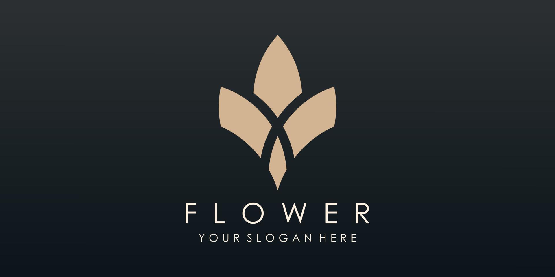 Lotus flower yoga logo design vector. vector