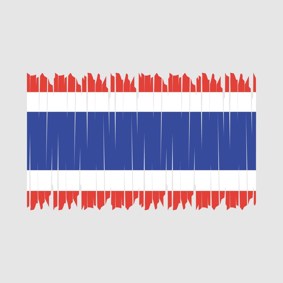 Thailand Flag Brush vector