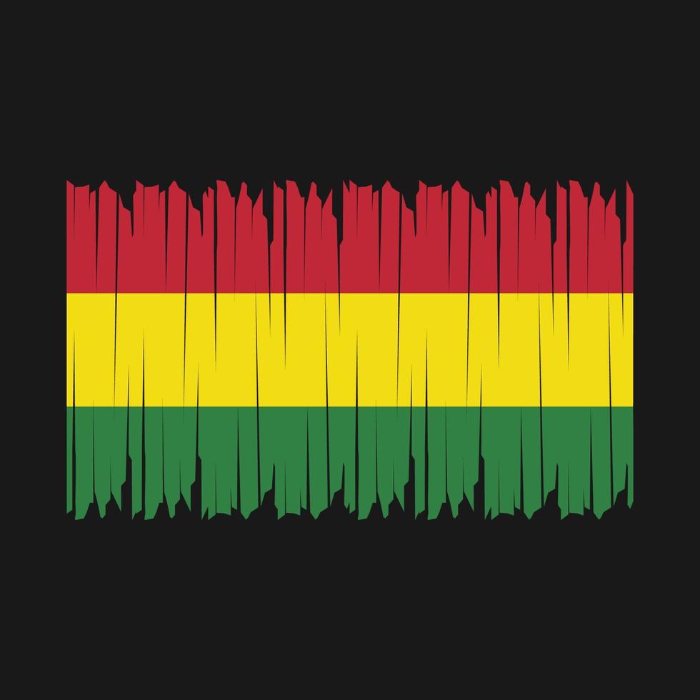 Bolivia Flag Brush vector